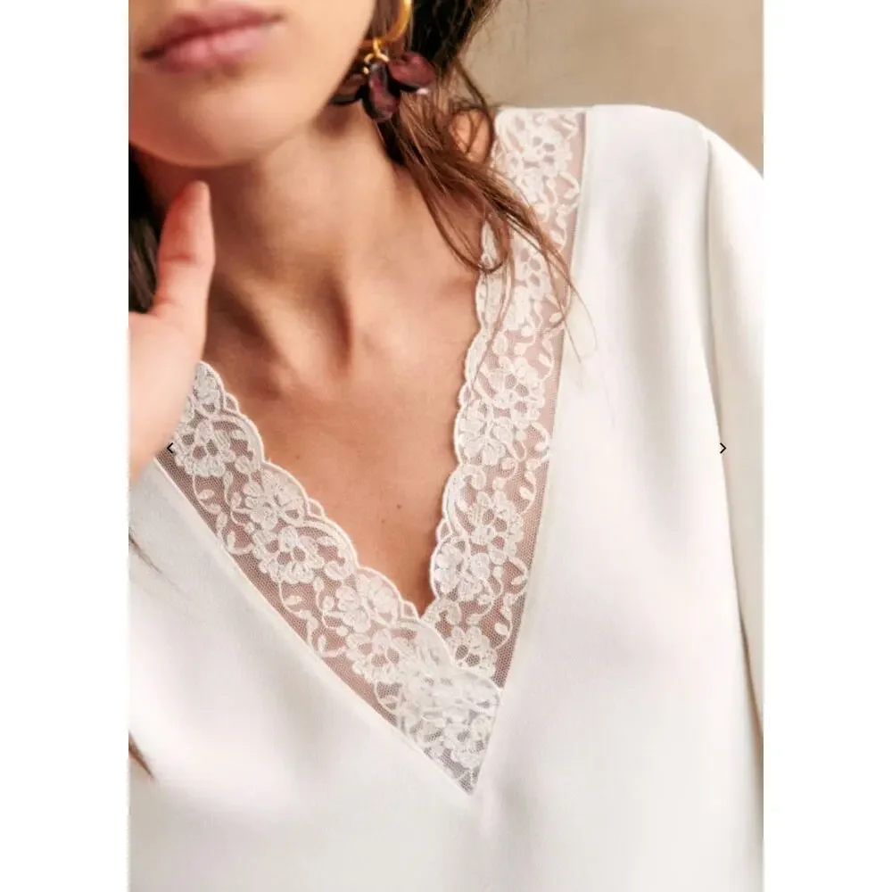 Sezane Sylla blouse white - Picture 2 of 9